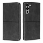 For Fujitsu Arrows We2 Plus Cow Texture Magnetic Leather Phone Case(Black)