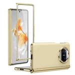 For Huawei Mate X3 Integrated AG Frosted Vacuum Plating Phone Case(Gold)