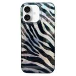 For iPhone 16 Double Layer IMD Pattern TPU Phone Case(Zebra Print)