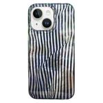 For iPhone 15 Double Layer IMD Pattern TPU Phone Case(Pleated Paper Stripes)