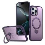 For iPhone 16 Pro Wing Series Gen2 MagSafe Metal Ring Holder Phone Case(Dark Purple)