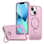 For iPhone 13 Wing Series Gen2 MagSafe Metal Ring Holder Phone Case(Pink)