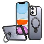 For iPhone 11 Wing Series Gen2 MagSafe Metal Ring Holder Phone Case(Black)