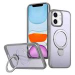 For iPhone 11 Wing Series Gen2 MagSafe Metal Ring Holder Phone Case(Titanium Gray)