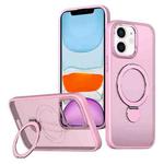 For iPhone 11 Wing Series Gen2 MagSafe Metal Ring Holder Phone Case(Pink)