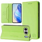 For OnePlus Nord 4 5G Global RC01 Dual-Folded Magnetic Suction RFID Leather Phone Case(Grass Green)