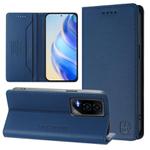 For Honor GT RC01 Dual-Folded Magnetic Suction RFID Leather Phone Case(Dark Blue)