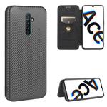 For OPPO Rnoe Ace Carbon Fiber Texture Horizontal Flip TPU + PC + PU Leather Case with Card Slot(Black)