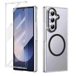 For Samsung Galaxy Z Fold7 5G lce Folding Series MagSafe Integrated Clear PC Phone Case(Black)
