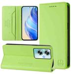 For OPPO A79 5G Global RC01 Dual-Folded Magnetic Suction RFID Leather Phone Case(Grass Green)