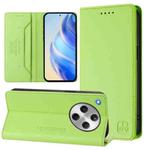 For OPPO Find X8 RC01 Dual-Folded Magnetic Suction RFID Leather Phone Case(Grass Green)