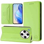 For OPPO Find X8 Pro RC01 Dual-Folded Magnetic Suction RFID Leather Phone Case(Grass Green)
