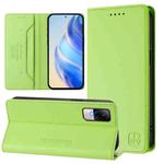 For Xiaomi Civi 1S RC01 Dual-Folded Magnetic Suction RFID Leather Phone Case(Grass Green)