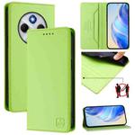 For Xiaomi Poco M7 5G / C75 4G RC01 Dual-Folded Magnetic Suction RFID Leather Phone Case(Grass Green)