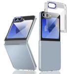 For Samsung Galaxy Z Flip6 lce Folding Series Integrated Clear PC Phone Case(Royal Blue)