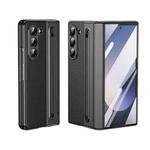 For Samsung Galaxy Z Fold5 Integrated PC + PU Phone Case with Pen / Pen Box(Black)