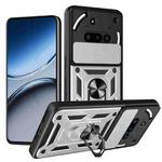 For Nothing Phone 3a Sliding Camera Cover Design TPU+PC Phone Case(Silver)