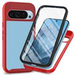 For Google Pixel 9 Pro XL Starry Sky Solid Color Series PC + TPU Phone Case with PET Film(Red)