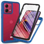 For Motorola Moto G84 Starry Sky Solid Color Series PC + TPU Phone Case with PET Film(Royal Blue)