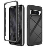 For Google Pixel 8 Pro Starry Sky Solid Color Shockproof TPU Clear PC Phone Case(Black)