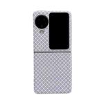 For OPPO Find N3 Flip Sparkling Diamond Rhombus PC Phone Case(Silver)