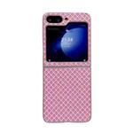 For Samsung Galaxy Z Flip6 5G Sparkling Diamond Rhombus PC Phone Case(Pink)