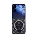 For Xiaomi Mix Flip Sparkling Diamond Rhombus PC Phone Case with Holder(Black)