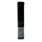 20mm Snap Button Brushed Plush Watch Band(Black Army Green)