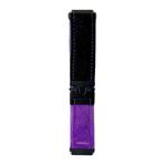 20mm Snap Button Brushed Plush Watch Band(Black Purple)
