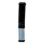 22mm Snap Button Brushed Plush Watch Band(Black Blue Grey)