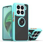 For Xiaomi 15 Pro Q Shadow 1 Series TPU Hybrid PC Phone Case with Ring(Sky Blue)