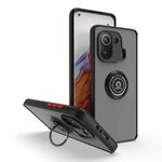 For Xiaomi 11 Pro Q Shadow 1 Series TPU + PC Phone Case with Ring(Black+Black)
