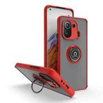 For Xiaomi 11 Pro Q Shadow 1 Series TPU + PC Phone Case with Ring(Red)