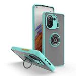 For Xiaomi 11 Pro Q Shadow 1 Series TPU + PC Phone Case with Ring(Sky Blue)