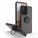 For Xiaomi 11T Q Shadow 1 Series TPU + PC Phone Case with Ring(Black+Black)