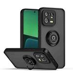 For Xiaomi 13 Pro Q Shadow 1 Series TPU + PC Phone Case with Ring(Black+Black)