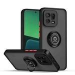 For Xiaomi 13 Q Shadow 1 Series TPU + PC Phone Case with Ring(Black+Red)
