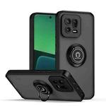 For Xiaomi 13 Q Shadow 1 Series TPU + PC Phone Case with Ring(Black+Black)