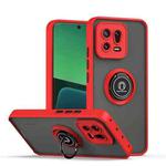 For Xiaomi 13 Q Shadow 1 Series TPU + PC Phone Case with Ring(Red)