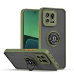 For Xiaomi 13 Q Shadow 1 Series TPU + PC Phone Case with Ring(Army Green)