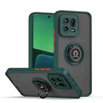 For Xiaomi 13 Q Shadow 1 Series TPU + PC Phone Case with Ring(Dark Green)