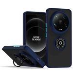 For Xiaomi 14 Ultra Q Shadow 1 Series TPU + PC Phone Case with Ring(Royal Blue)