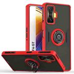 For Xiaomi Poco F4 GT   Q Shadow 1 Series TPU + PC Phone Case with Ring(Red)