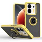 Xiaomi Poco M7 Pro 5G Q Shadow 1 Series TPU + PC Phone Case with Ring(Yellow)