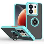 Xiaomi Poco M7 Pro 5G Q Shadow 1 Series TPU + PC Phone Case with Ring(Sky Blue)