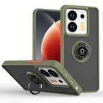 Xiaomi Poco M7 Pro 5G Q Shadow 1 Series TPU + PC Phone Case with Ring(Army Green)