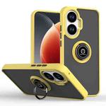 For Xiaomi Poco F7 Q Shadow 1 Series TPU + PC Phone Case with Ring(Yellow)