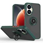 For Xiaomi Poco F7 Q Shadow 1 Series TPU + PC Phone Case with Ring(Dark Green)