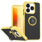 For ZTE Axon 60 Lite Q Shadow 1 Series TPU + PC Phone Case with Ring(Yellow)