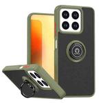 For ZTE Blade A35 / A55 Q Shadow 1 Series TPU + PC Phone Case with Ring(Army Green)